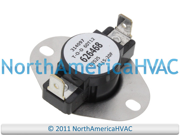 OEM 60T82-314788 Furnace Disc Limit Switch Replaces Nordyne
